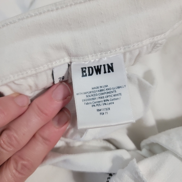 Edwin Cream Skinny Jeans Sleek and Stylish - Picture 4 of 7